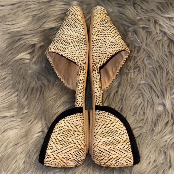 EUC Splendid Akron Rattan Open Toe Flat Sandal Boho Shoes Size 9 - Picture 6 of 10